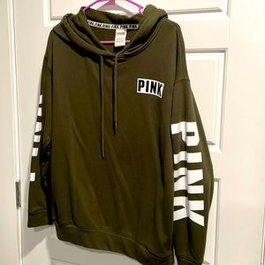 PINK by VS Olive Green Tunic Hoodie
